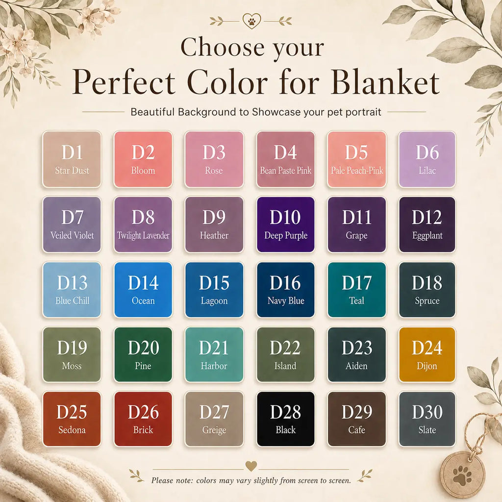 Personalized Pet Portrait Sherpa Blanket