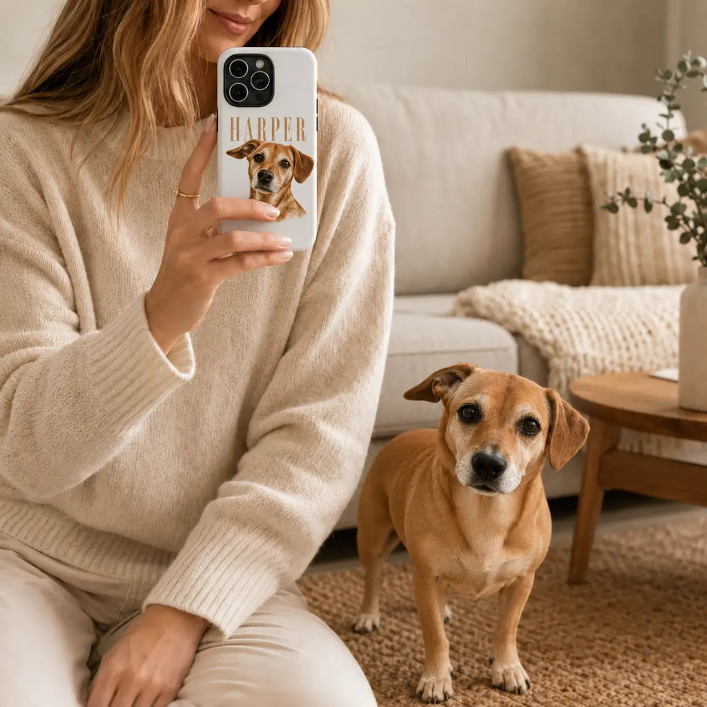 Personalized Pet Portrait Phone Case
