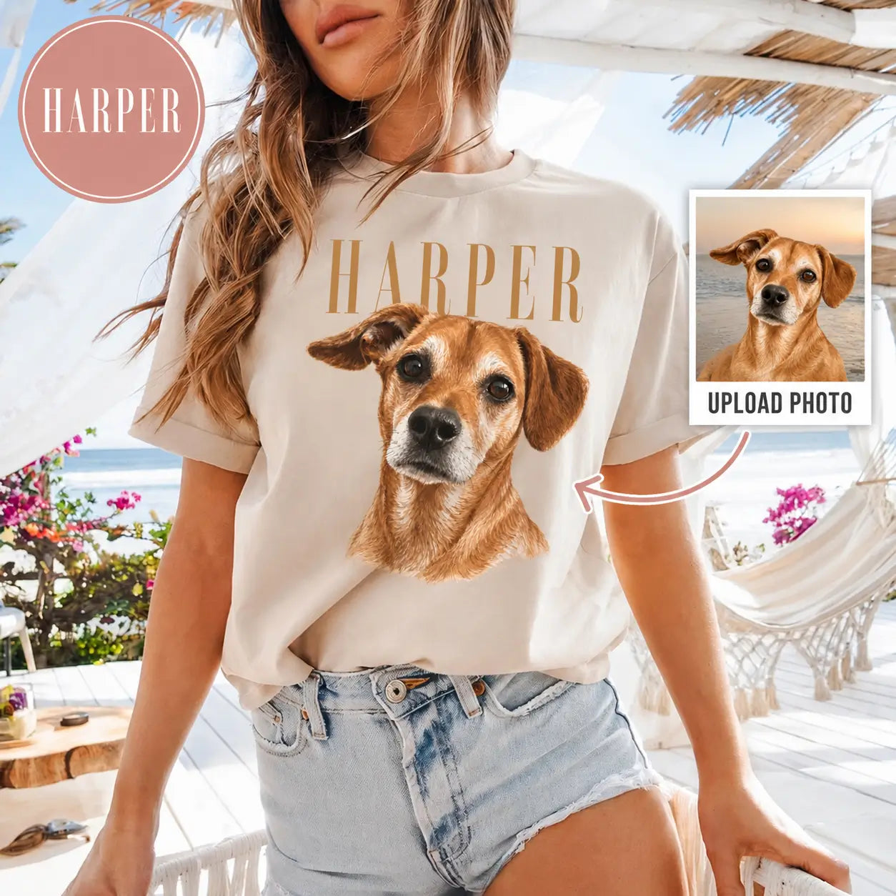 Personalized Pet Portrait T-Shirt