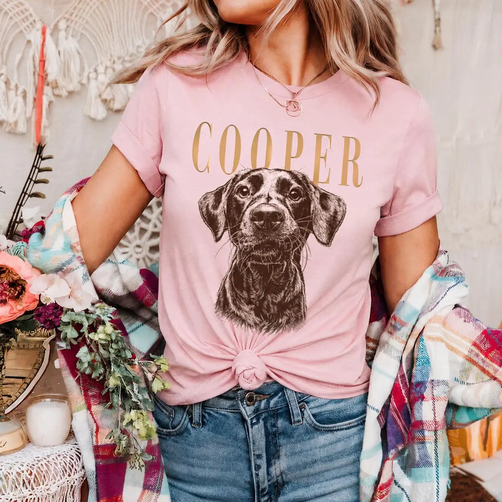 Personalized Pet Portrait T-Shirt