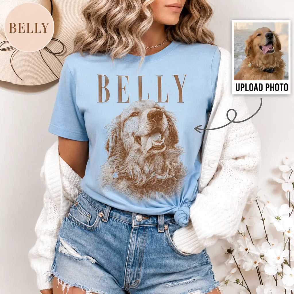 Personalized Pet Portrait T-Shirt