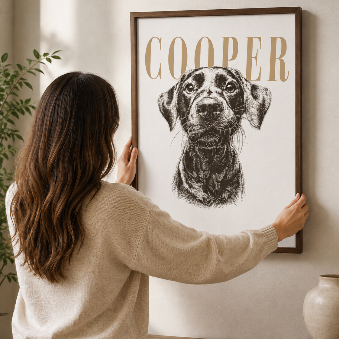 Personalized Pet Portrait Art Print