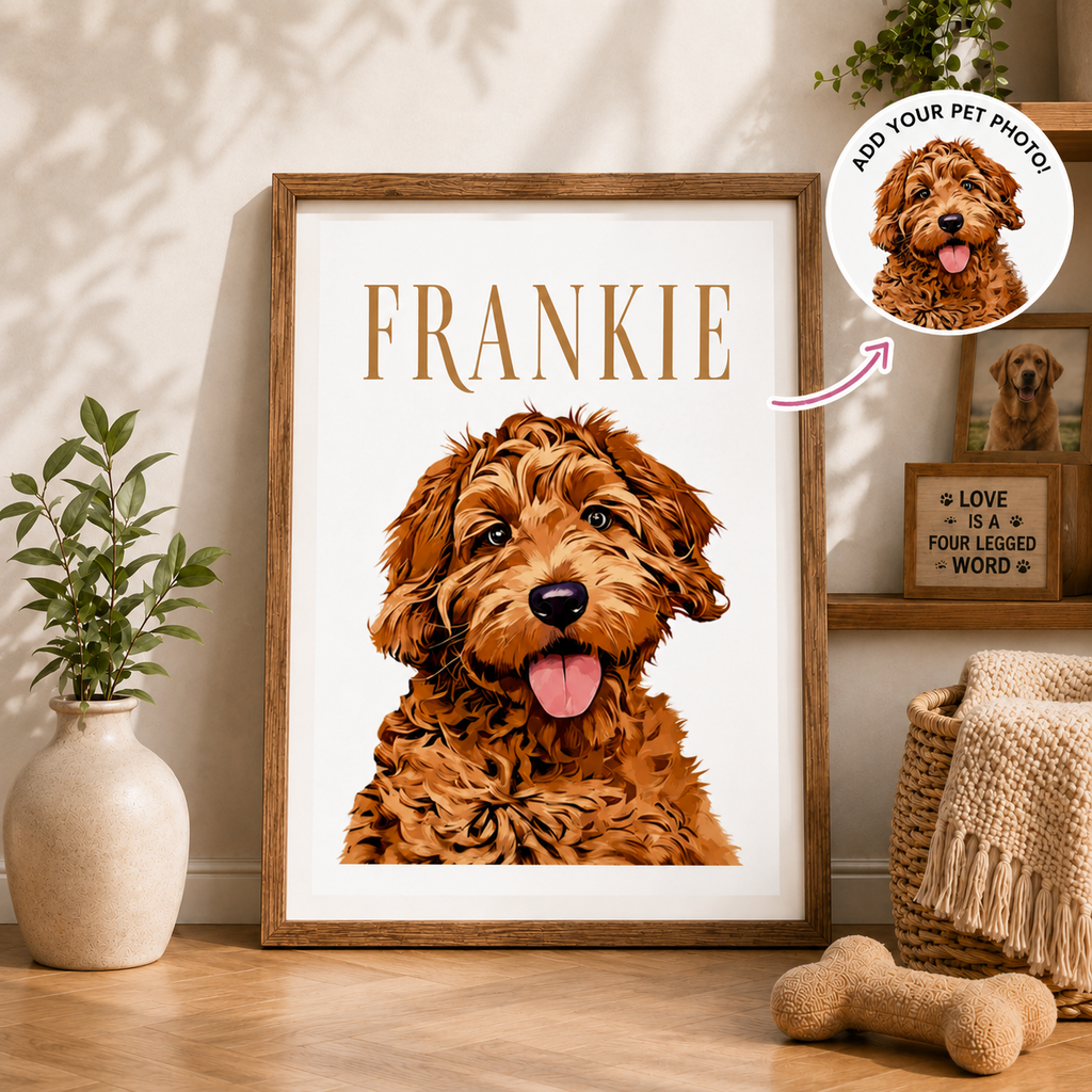 Personalized Pet Portrait Art Print