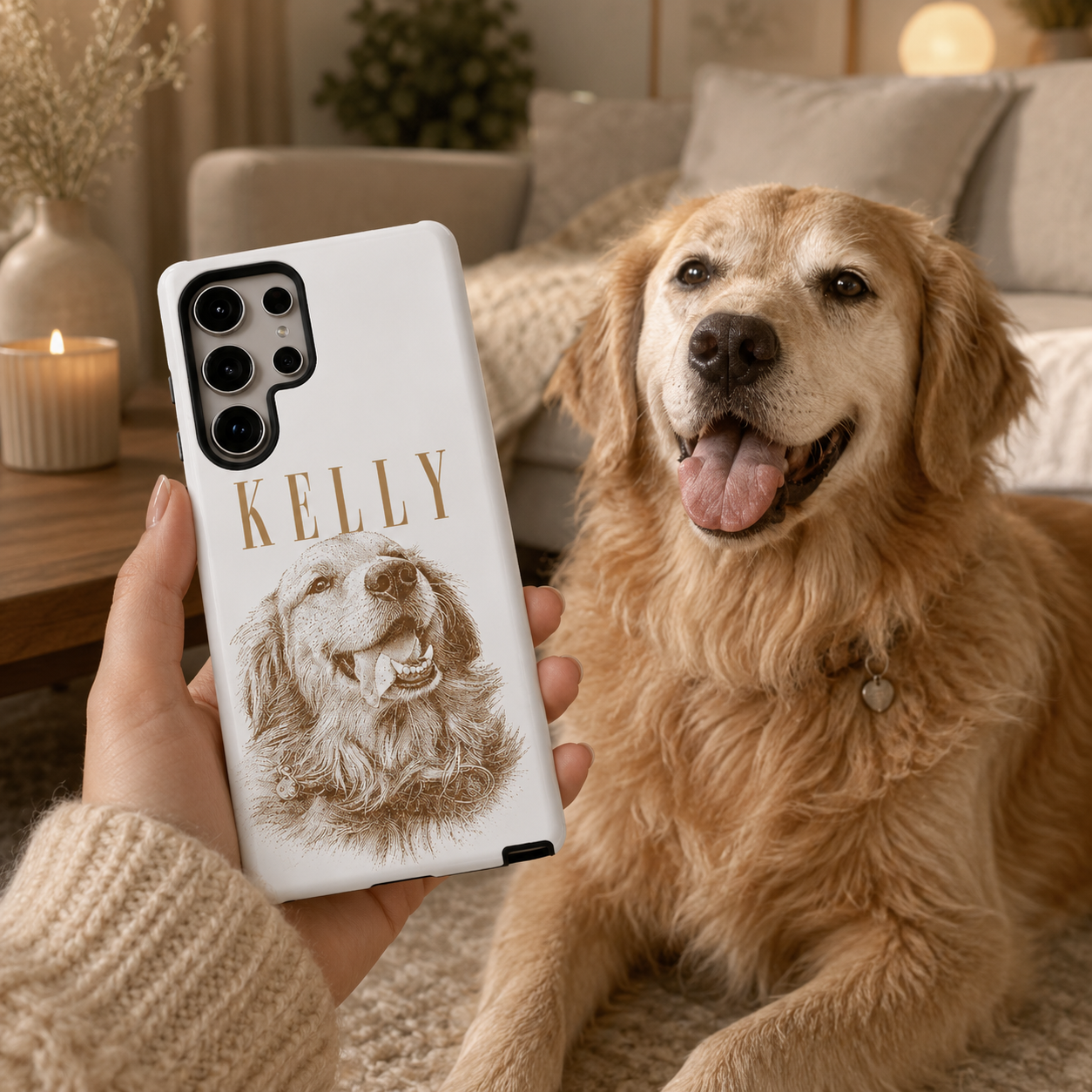 Personalized Pet Portrait Phone Case