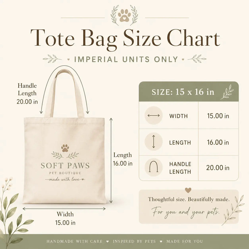 Personalized Pet Portrait Tote Bag