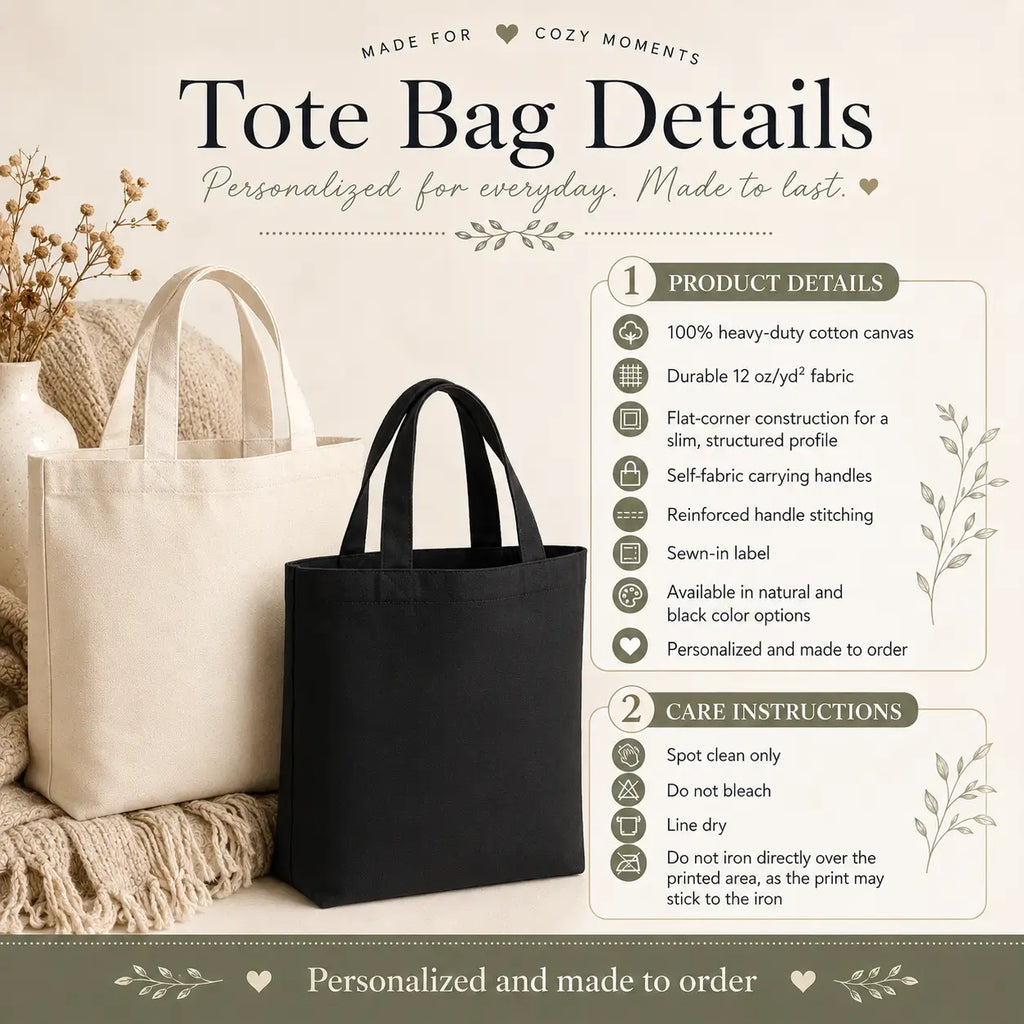 Personalized Pet Portrait Tote Bag