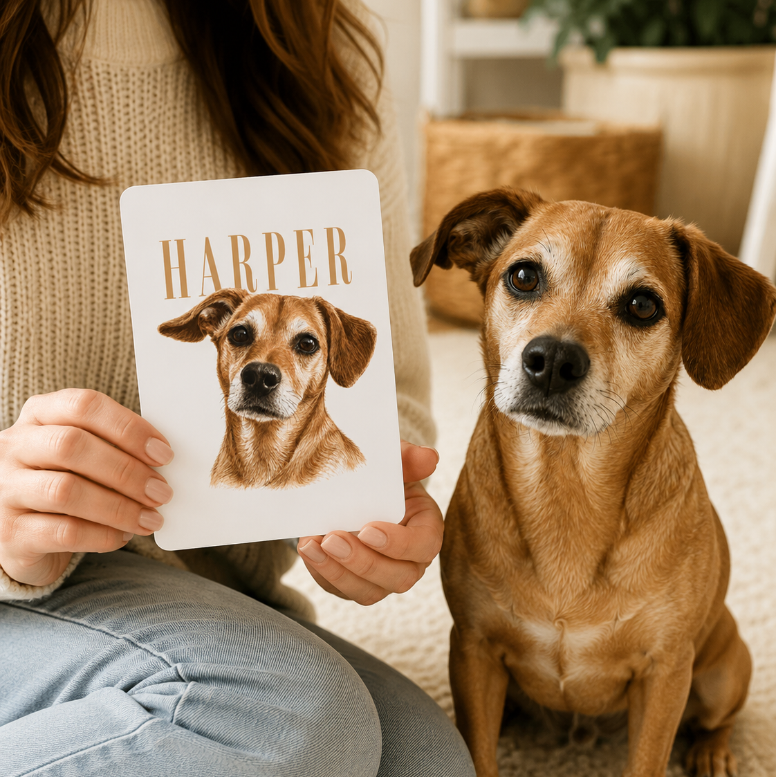 Personalized Pet Portrait Playing Cards