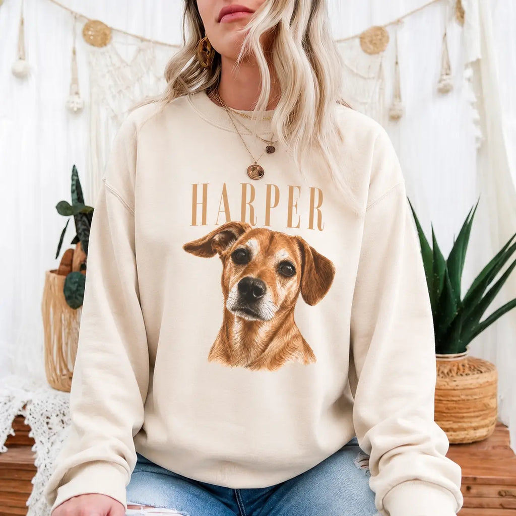 Personalized Pet Portrait Sweatshirt
