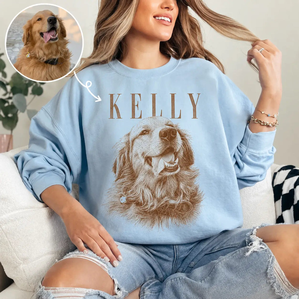Personalized Pet Portrait Sweatshirt