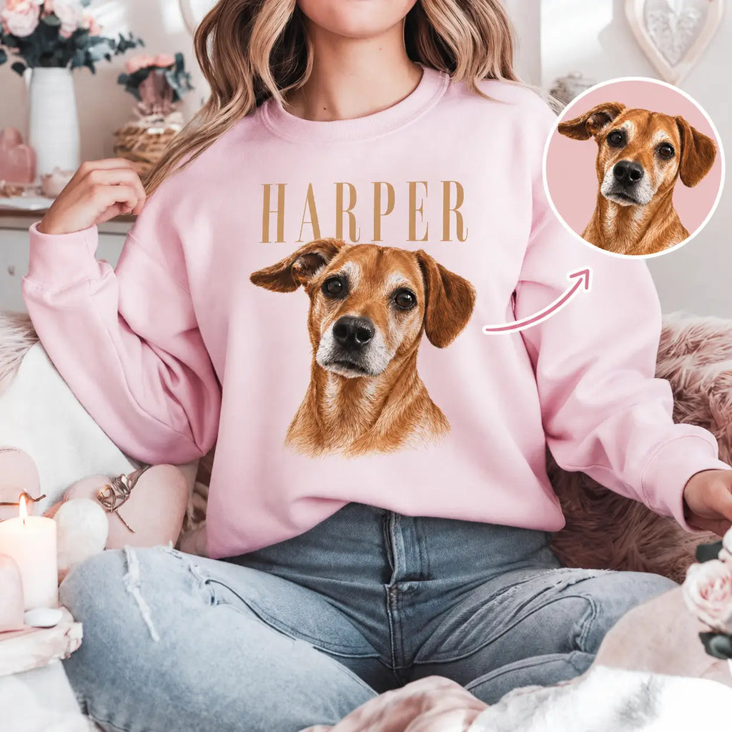 Personalized Pet Portrait Sweatshirt